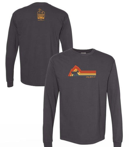 Mountain Goat Long Sleeve Tee – Dark Heather Gray