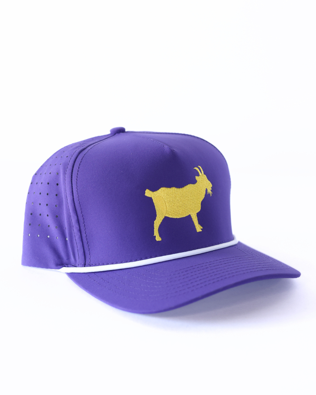 G.0.A.T. Performance Rope Snapback - Purple & Gold