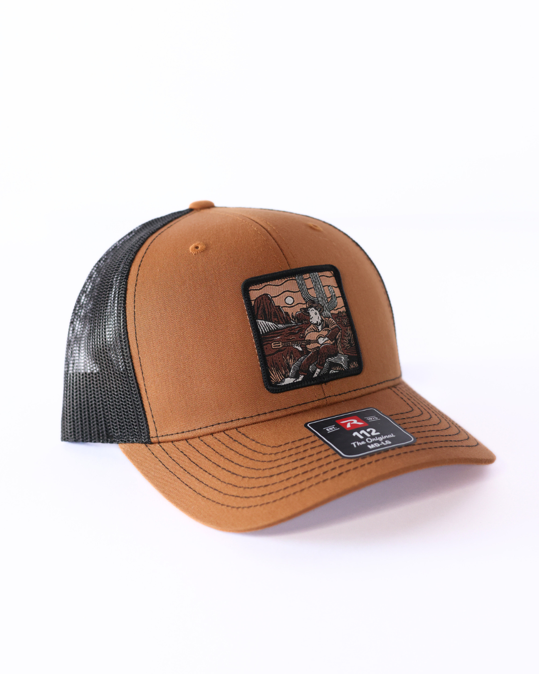 Write Your Own Songs Premium Trucker Hat - Brown & Black