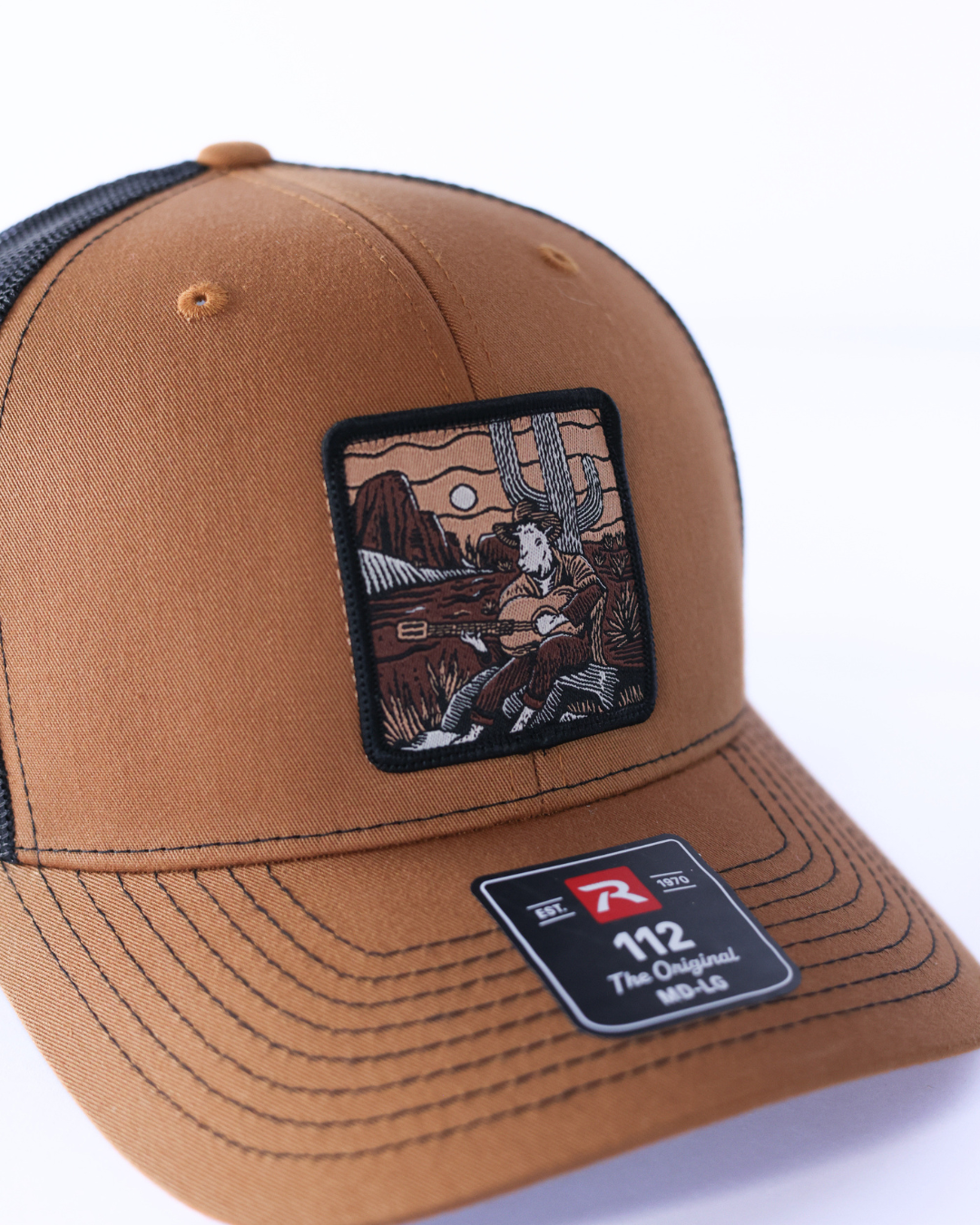 Write Your Own Songs Premium Trucker Hat - Brown & Black