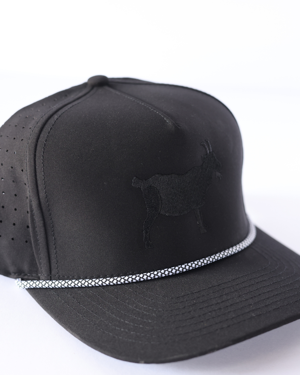 G.O.A.T. Performance Rope Snapback - Black
