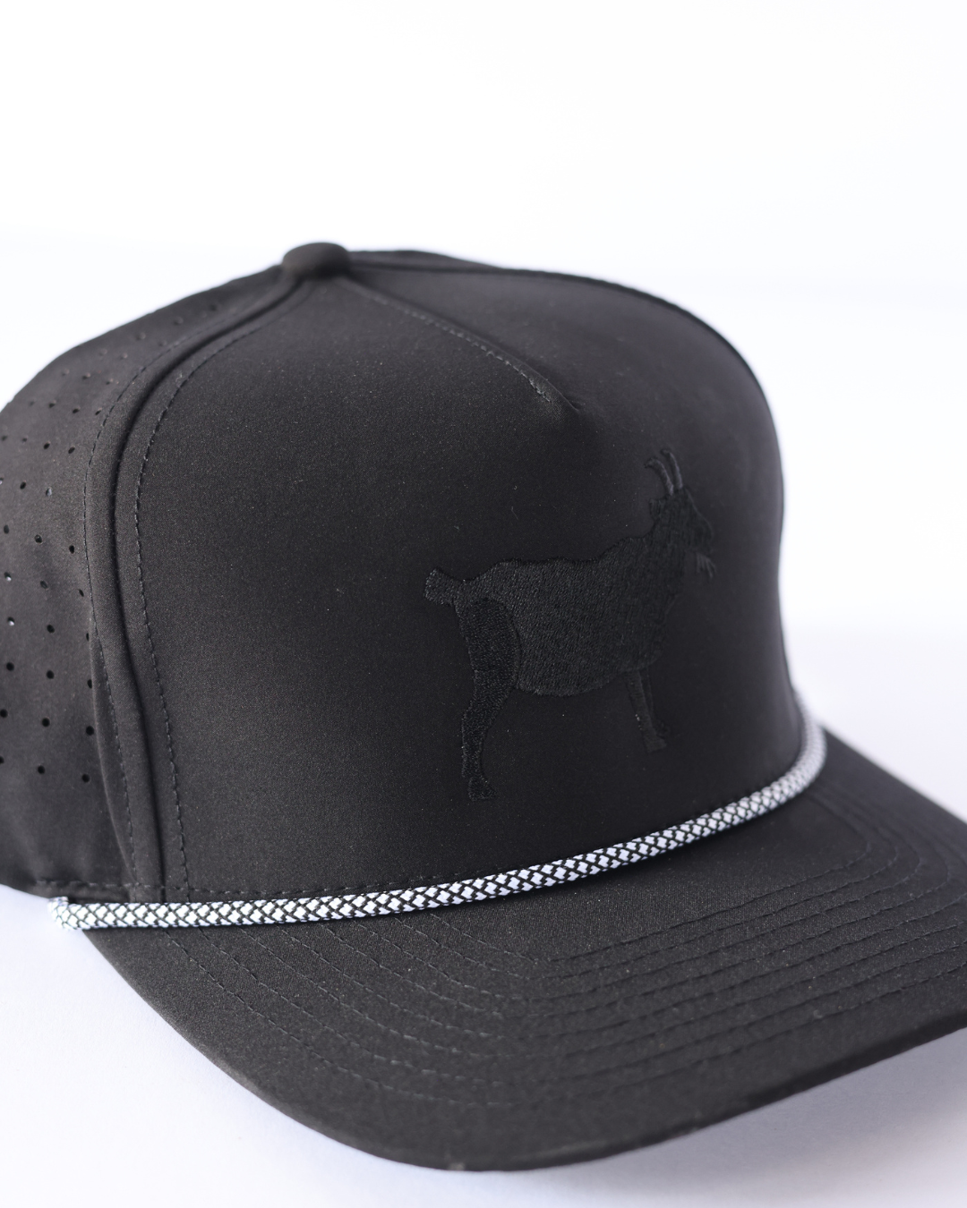 G.O.A.T. Performance Rope Snapback - Black