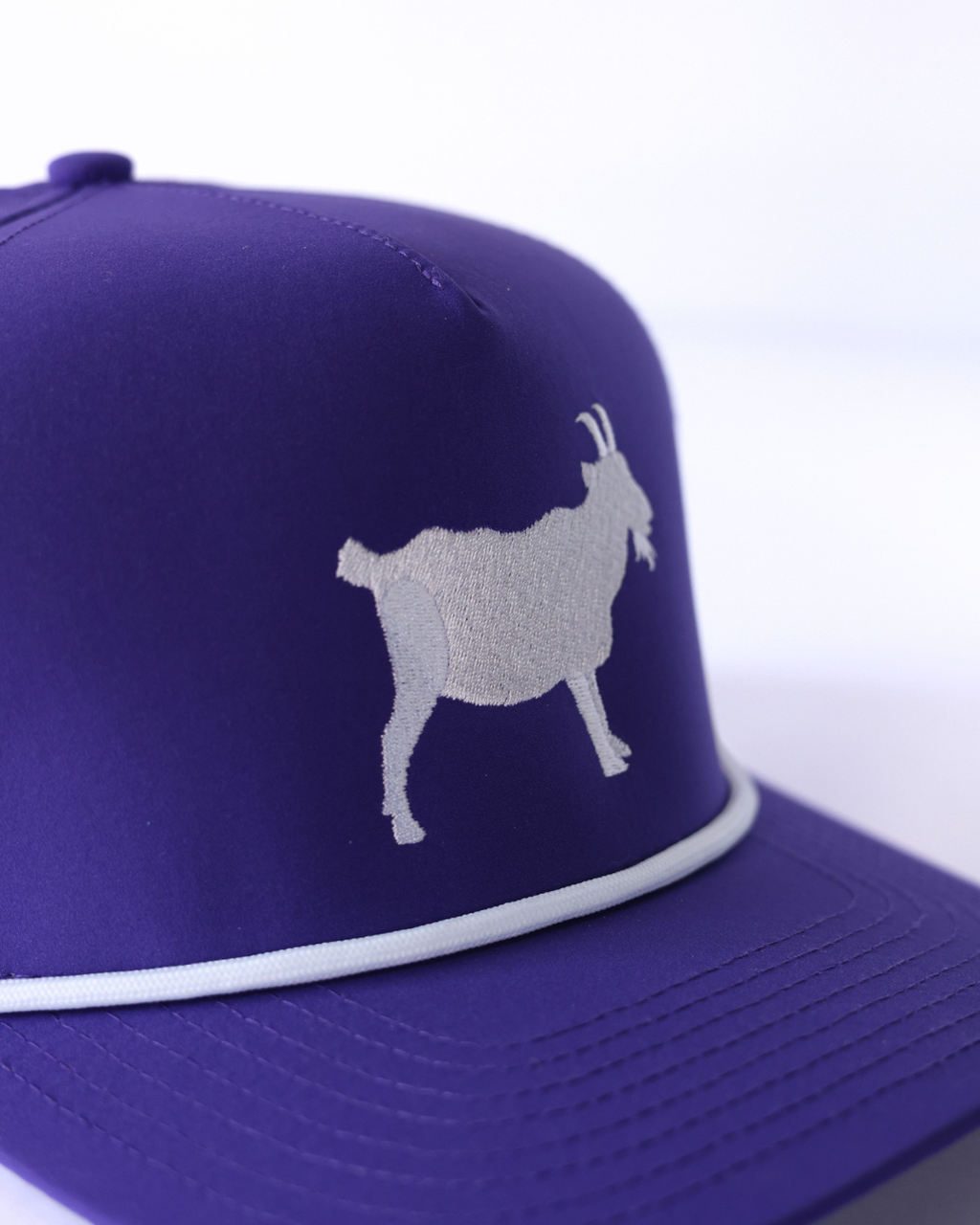 G.O.A.T. Performance Rope Snapback – Purple & White