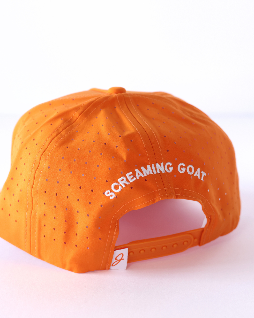 G.0.A.T. Performance Rope Snapback - Orange & White