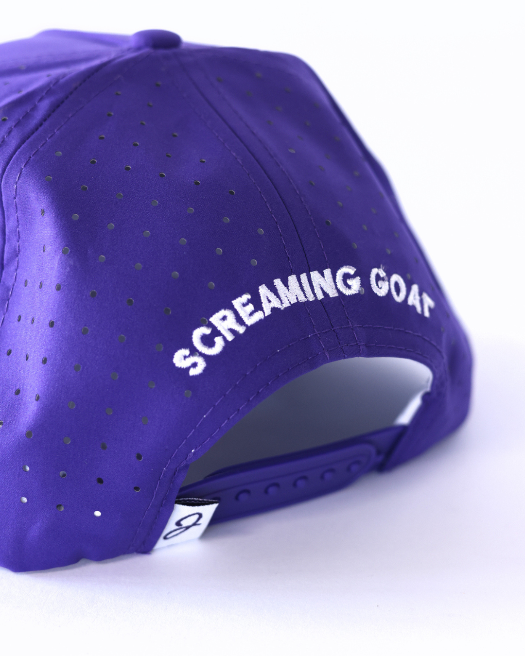 G.O.A.T. Performance Rope Snapback – Purple & White