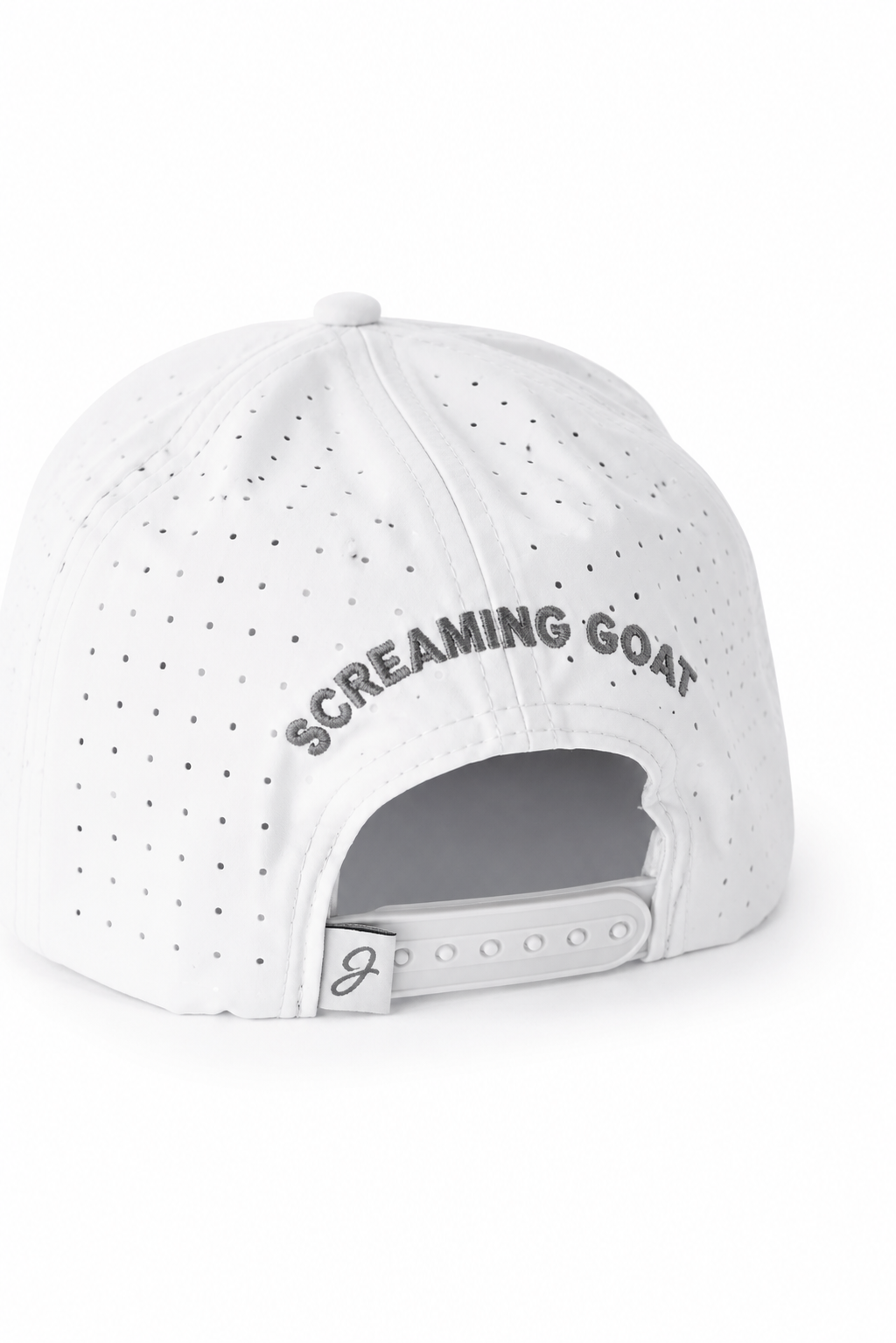 Embroidered Goat Logo Performance Rope Snapback - Grey & Charcoal