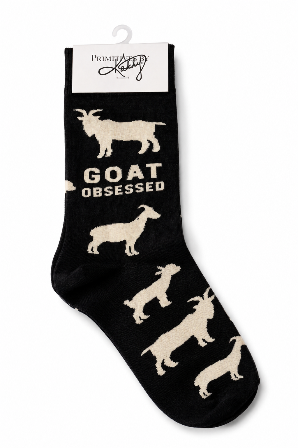 "Goat Obsessed" Goat Crew Socks